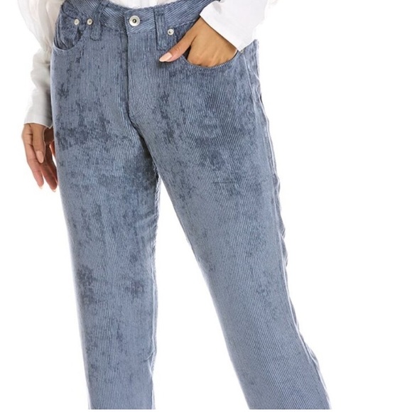 Rag & Bone Rosa Corduroy Pants Classic Fit Deep Blue Women's Size 29 - Picture 3 of 8